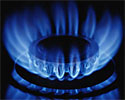 Natural gas flame